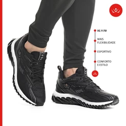 Tênis Masculino Vili Olimp Esportivo Caminhada Preto