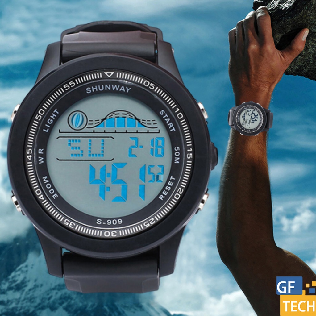 Relógio Digital Masculino 50M À Prova D Água Original Multifuncional Com Led Alarme Cronômetro em Oferta na Shopee