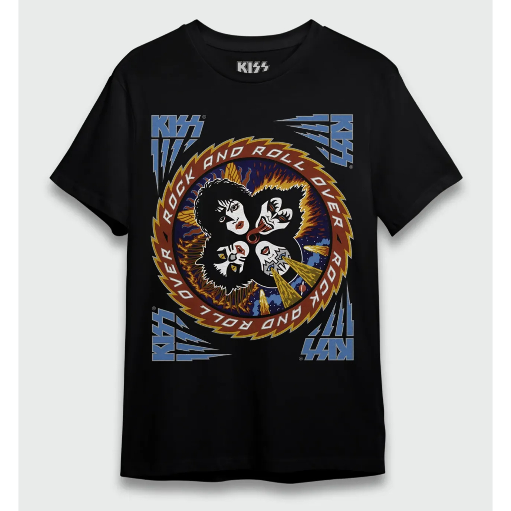 Camiseta Kiss Rock and Roll Over - Oficial