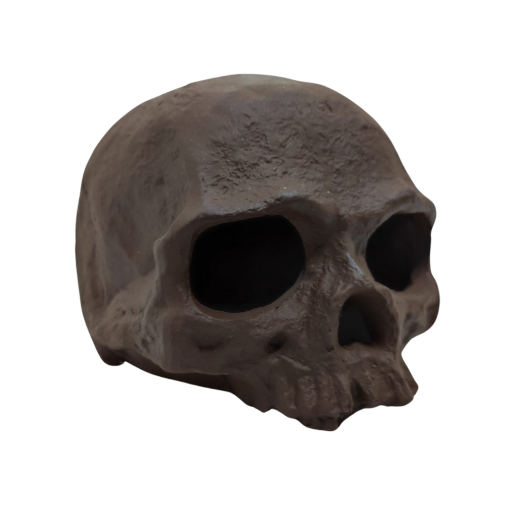 Enfeite De Ceramica Para Aquário Toca Cranio Caveira