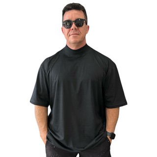 CAMISETA OVERSIZED GOLA ALTA STREET PRETA STECCHI