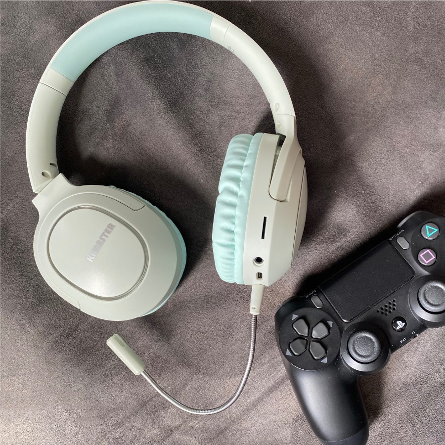 Fone Sem Fio Bluetooth Headphone bluetooth Headset Gamer Led RGB com cabo p2 Kimaster K25