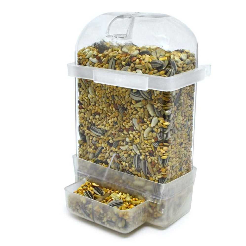 Comedouro Continuo Para Gaiolas com Janela Pássaros Aves Em Geral Kotori K 13