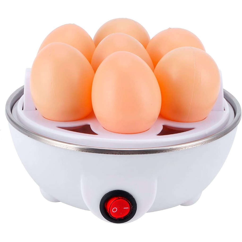 Cozedor Aquecedor Portátil para até 7 Ovos Elétrico 110V e 220V Prático Cozinha