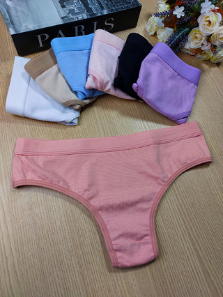 KIT 3 TANGA ALGODÃO CONFORTO FIRMADORA ANTIALÉRGICA COM ESLASTICO