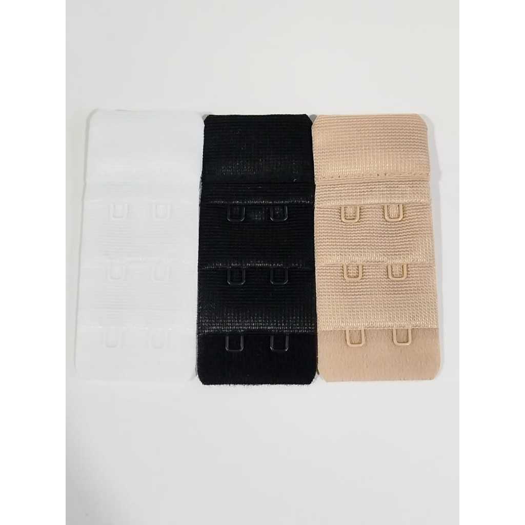 kit com 6 extensor  para sutiã sutien com 3 fileira e 2 ganchos, com 3 cm largura