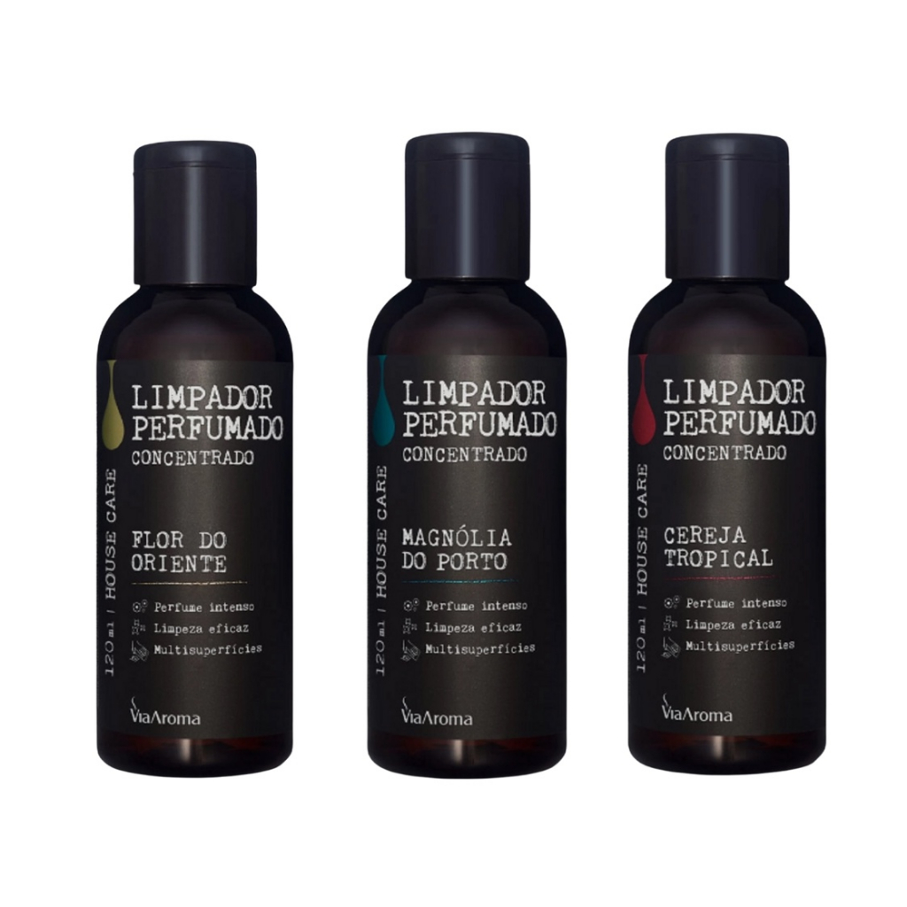 Limpador Perfumado Concentrado Via Aroma 120ml em Oferta na Shopee
