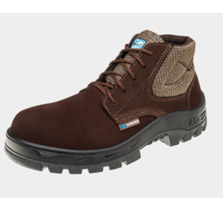 Botina Bota com Bico Composite Nobuck 50B26 - CB - CPAP Marrom c/ Cadarço em Oferta na Shopee