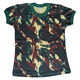 Camiseta Camuflada Baby Look Infantil - De 2 Até 14  Anos em Oferta na Shopee