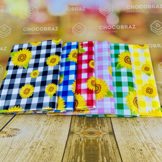 10~50 TOALHA DE MESA GIRASSOL XADREZ 78X78 CM FESTA JUNINA 2024 em Oferta na Shopee