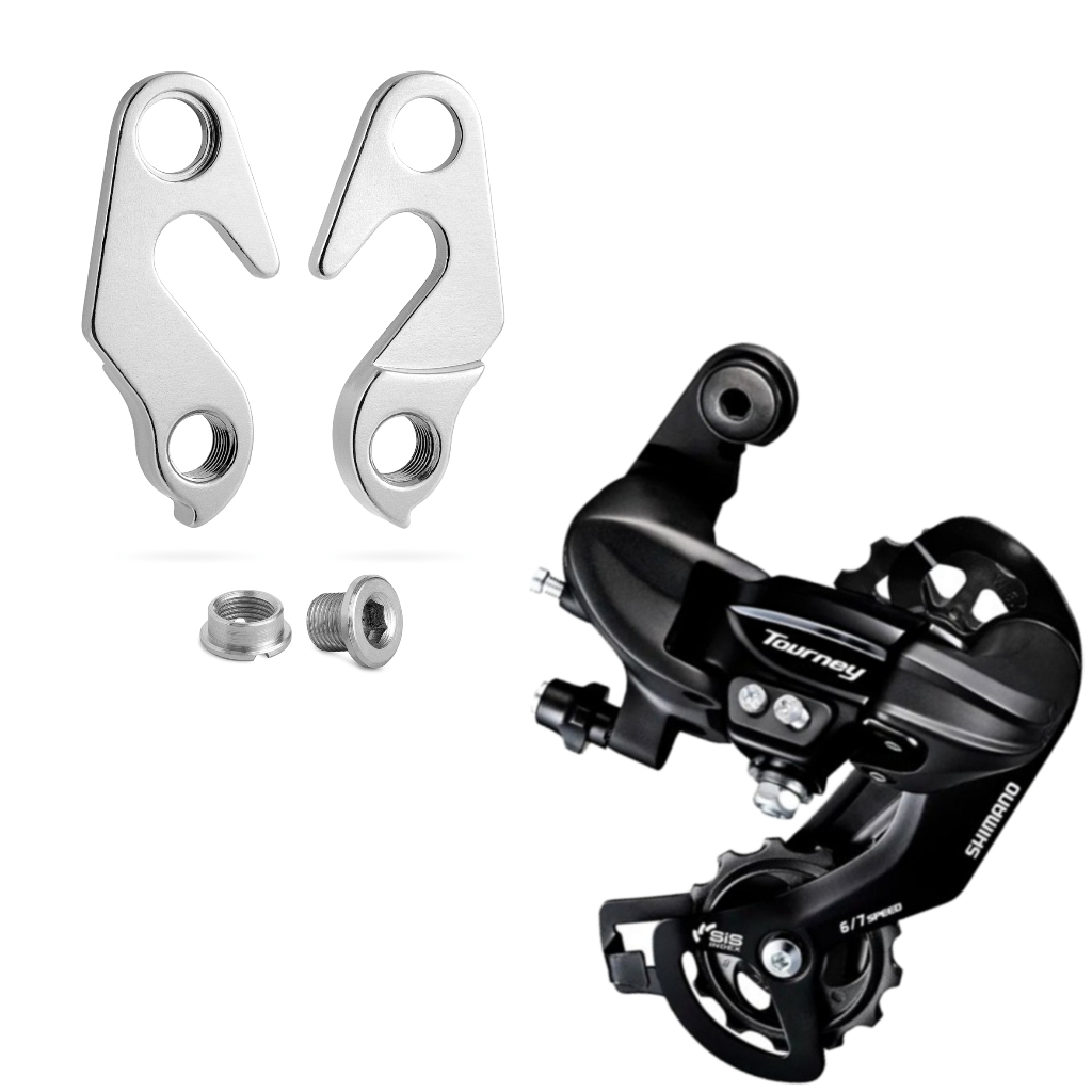 Cambio Traseiro Bike/Bicicleta Gantech Tourney 8v+GE036 Gancheira para Quadro GTS M1