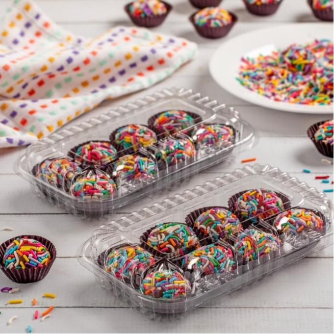 Embalagem Plástica Retangular Alta JF06 Cx com 100 unidades em Oferta na Shopee