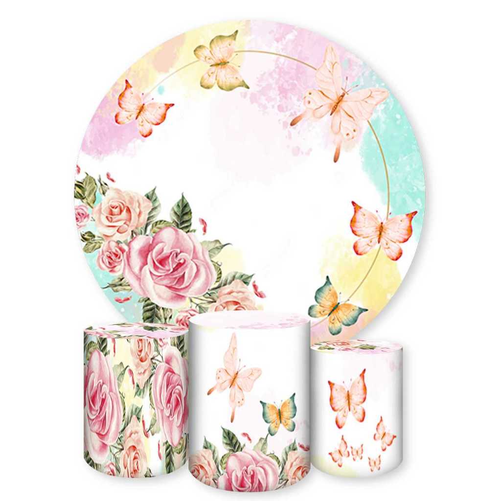 Kit Capa para Painel e cilindros Sublimados Tema Flores & Rosas em Oferta na Shopee