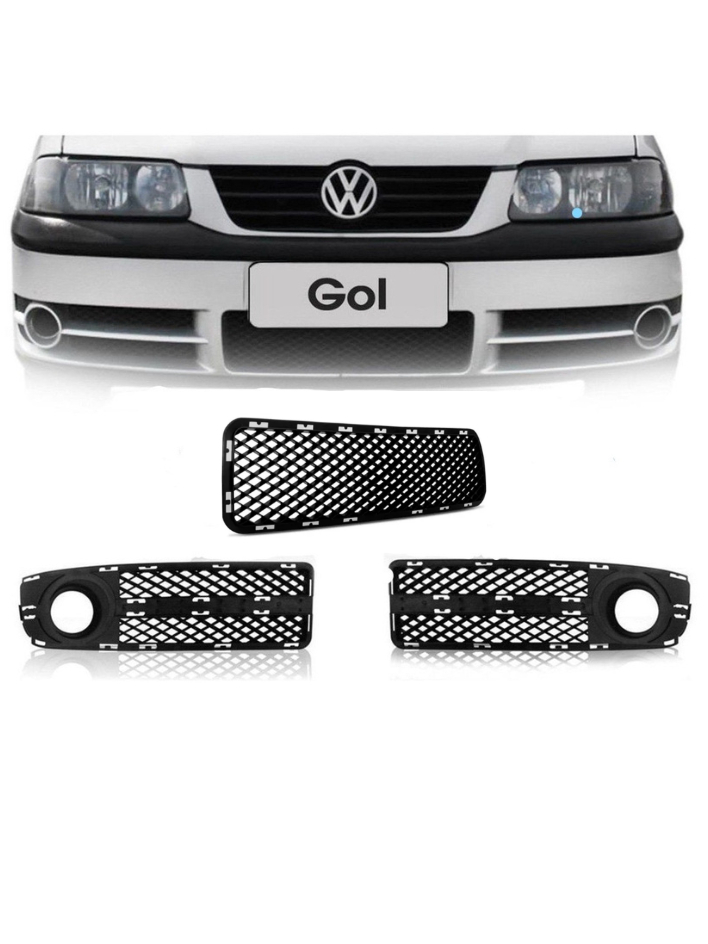 Acessórios para Carro peças unitaria do Kit Grade Para Choque C/ Milha Gol Saveiro Parati G3