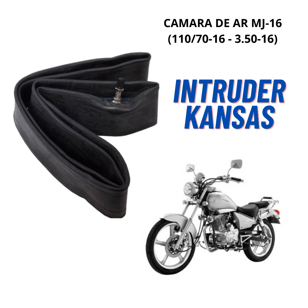 Camara De Ar Moto Intruder Aro 16 Larga Mj-16 Uso Pneus 350-16 / 110-70-16