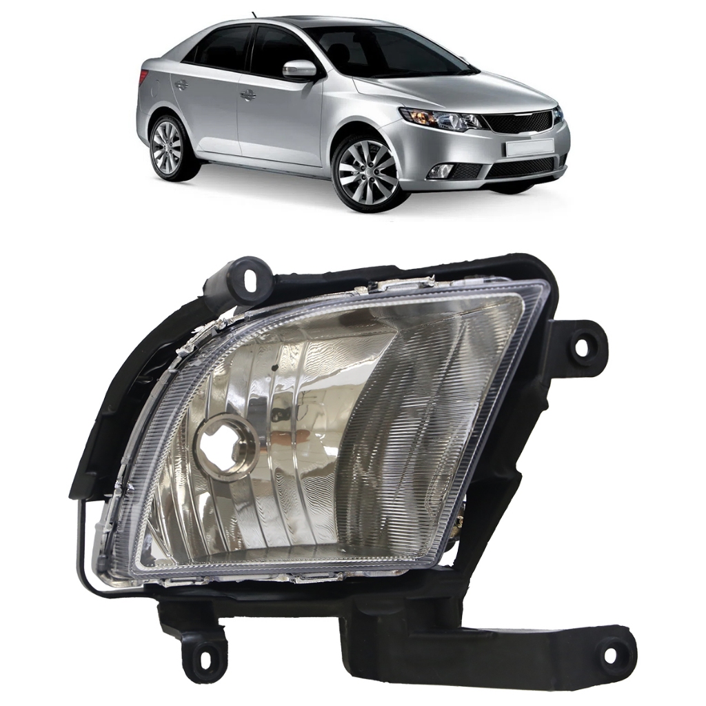 Farol Milha Auxiliar Cerato 2009 2010 Neblina Lente Lisa Acrilico - Spare Parts and Accessories for Vehicles