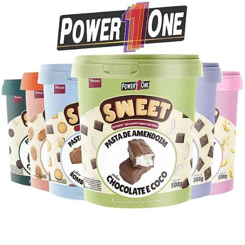 Pasta de Amendoim Sweet Sabores 500g Power One Power1One 500g