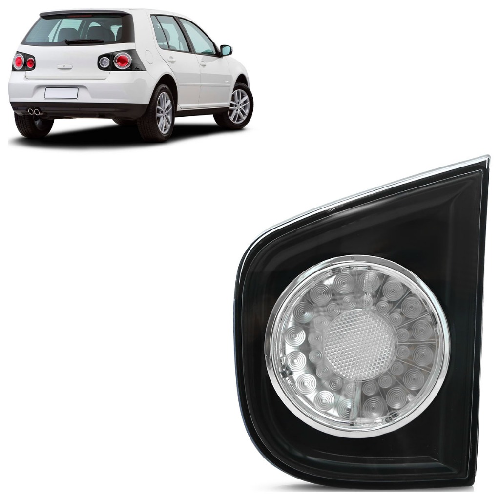 Lanterna Traseira Golf 2008 2009 2010 2011 2012 2013 Porta Malas Cromado Lente Lisa Acrilico em Oferta na Shopee