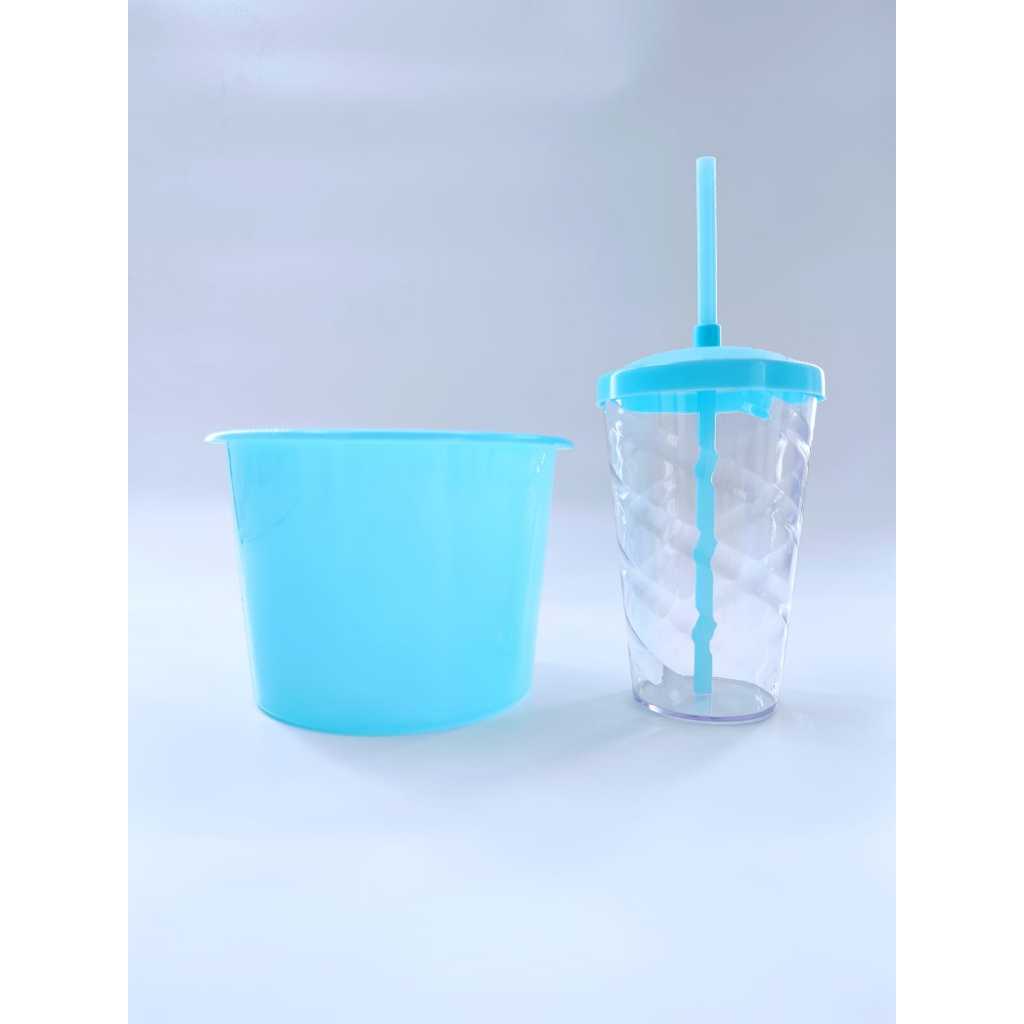 15 Kits Cineminha Balde 1,5 Litros +copo Twister 500ml