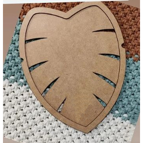 Molde prático para macramê costela de adão em Oferta na Shopee