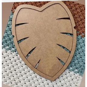 Molde prático para macramê costela de adão em Oferta na Shopee