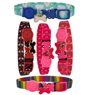 coleira com pingente ajustável pet cão gato em Oferta na Shopee