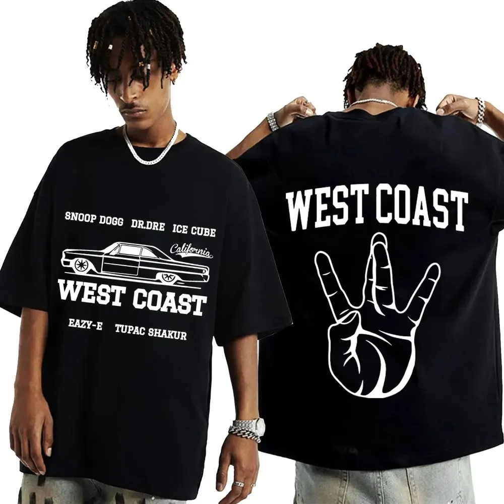 Camisa Camiseta west Coast Hip Hop Rappers Tupac Eazy-e Snoop Dr.dre Ice cube California