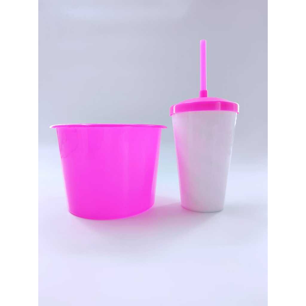 10 Kits Cineminha Balde 1,5 Litros +copo Twister 500ml em Oferta na Shopee