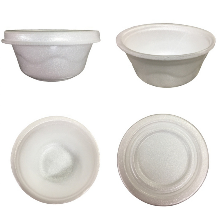 Pote Térmico Cumbuca Isopor 500ml C/tampa - 100 Unidades Copobras