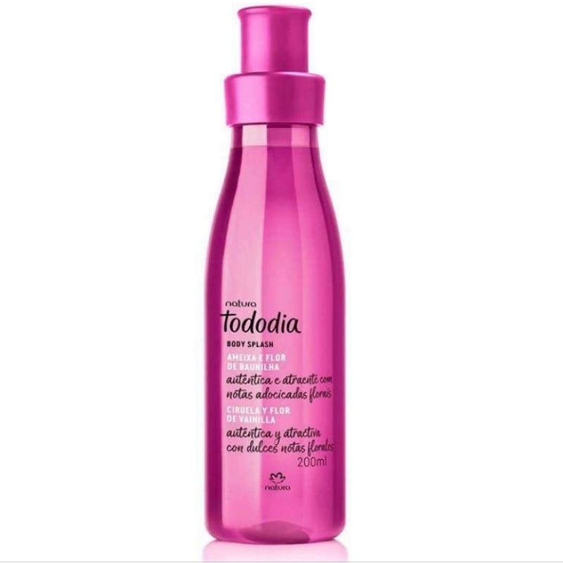Natura body splash ameixa e flor de baunilha natura tododia