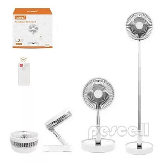 Ventilador Portátil Silencioso Dobrável 6000mah Retrátil Com controle