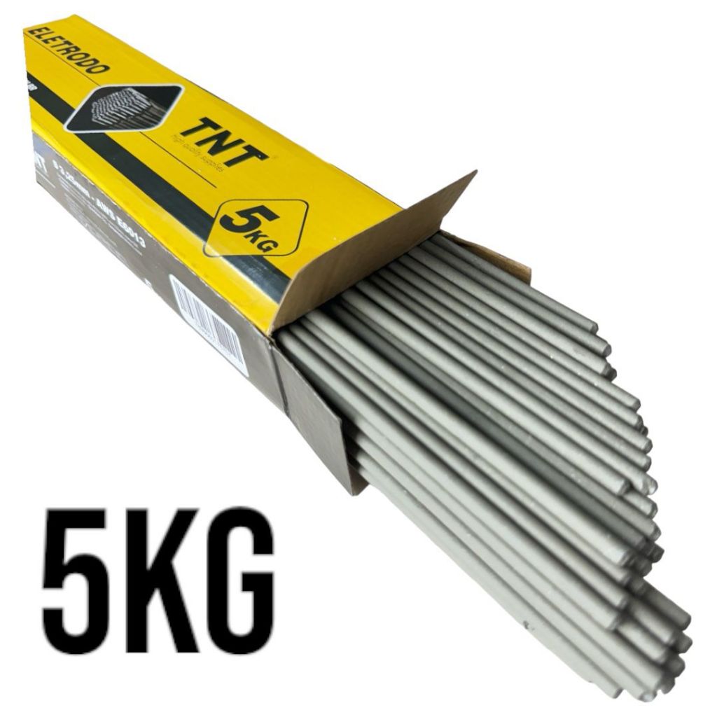 Eletrodo para Solda Elétrica 6013 Tamanhos: 2,50mm, 3,25mm ou 4,00mm Caixa c/5kg
