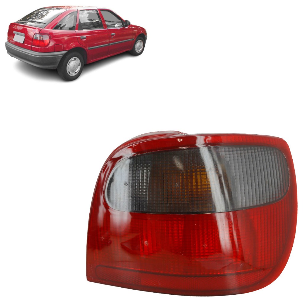Lanterna Traseira Pointer 1994 1995 1996 Bicolor Carcaça Vermelha