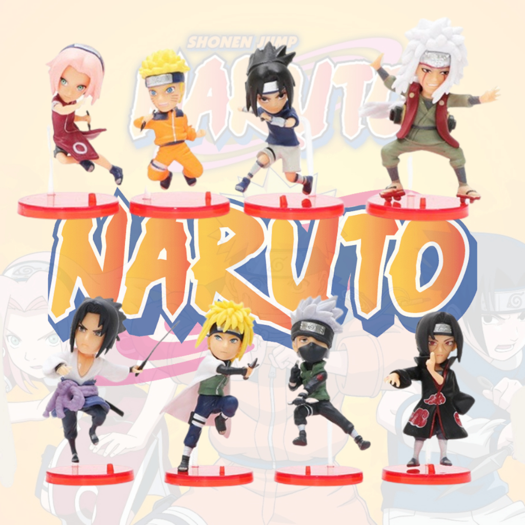 Naruto Figure de Ação Bonecos de Ação Decoração Anime Miniatura Action Figure Naruto Sasuke Itach Kakashi Minato Jiraiya