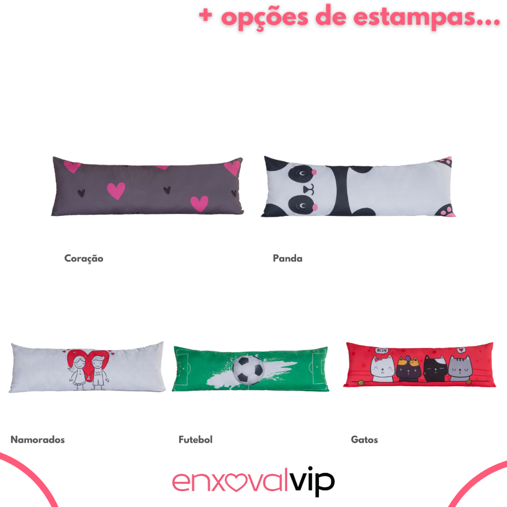 Capa Travesseiro de Corpo Gigante Fronha Xuxão Estampada