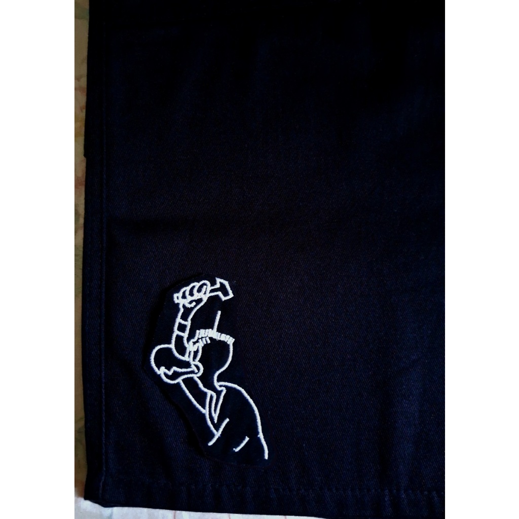 Bermuda Cargo Zeca  Bordado Unissex Streetwear Oversized
