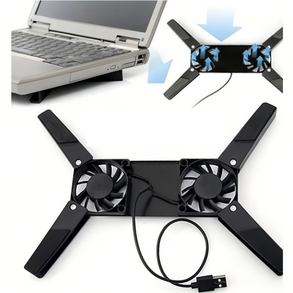 Suporte Base Notebook Cooler Pad Ventilação Resfriamento Dissipador De Calor em Oferta na Shopee