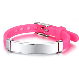 Pulseira de Identificação Infantil Personalizada Pink para Crianças Perdidas Passeios Nome Contato Telefones dos pais em Oferta na Shopee