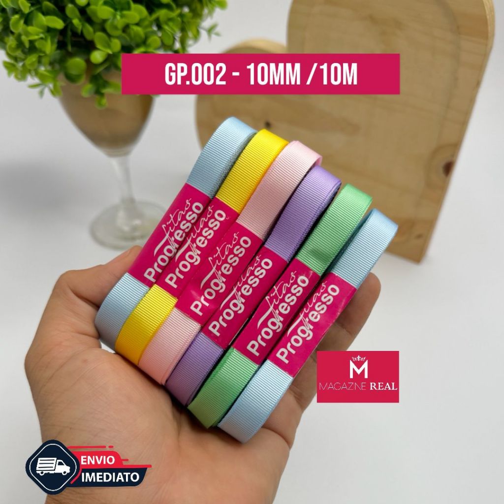 Fita de Gorgurão Progresso N°2 11mm - 10mts em Oferta na Shopee