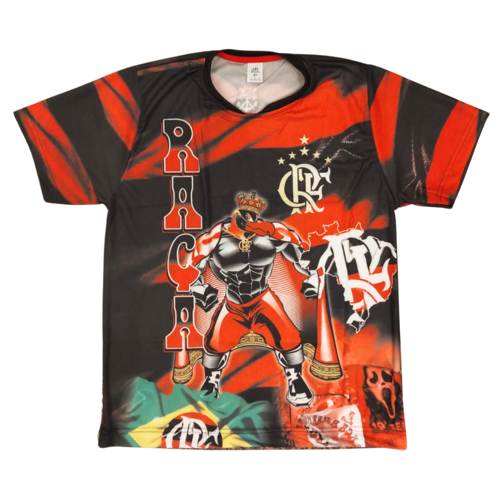 Camisa Raça Rubro Negra Torcida Flamengo Futebol Adulto - Envio Rápido