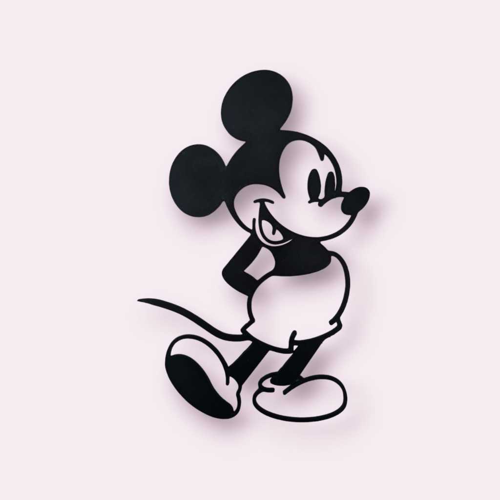 Quadro Mickey Vazado 3D Artesanal Decorativo Colecionável Geek Nerd
