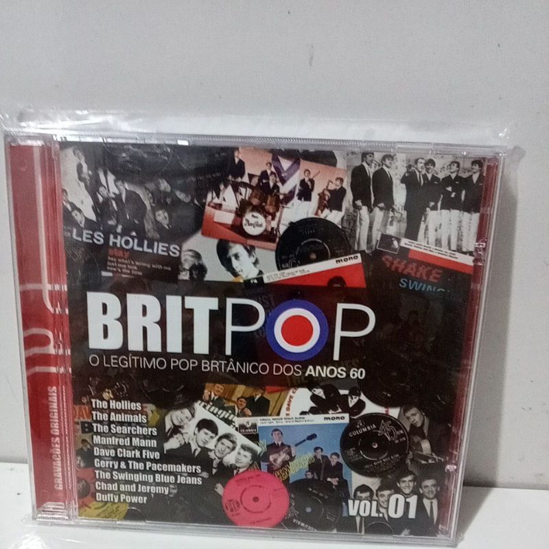 Cd Brit Pop O Legítimo Pop Britânico Dos Anos 60 vol 1 Vários Artistas The Hollies,Dave Clark Five... Novo de Fabrica