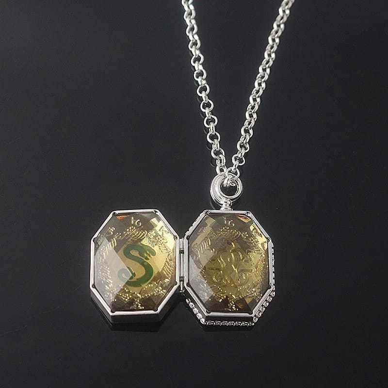 Colar Horcrux - Colar medalhão de Slytherin -  Sonserina Horcrux Relíquias da Morte Artigo Colecionaves decorativo