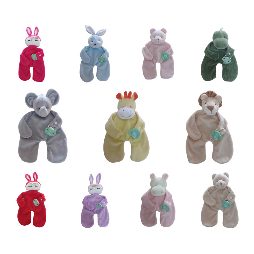 Naninha para Bebê Antialérgica com Prendedor de Chupeta e Bichinho Plush