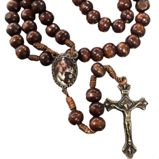 Terço São Jose de Madeira Catolico Terço de Mão São Jose Terço Dos Homens Unissex em Oferta na Shopee