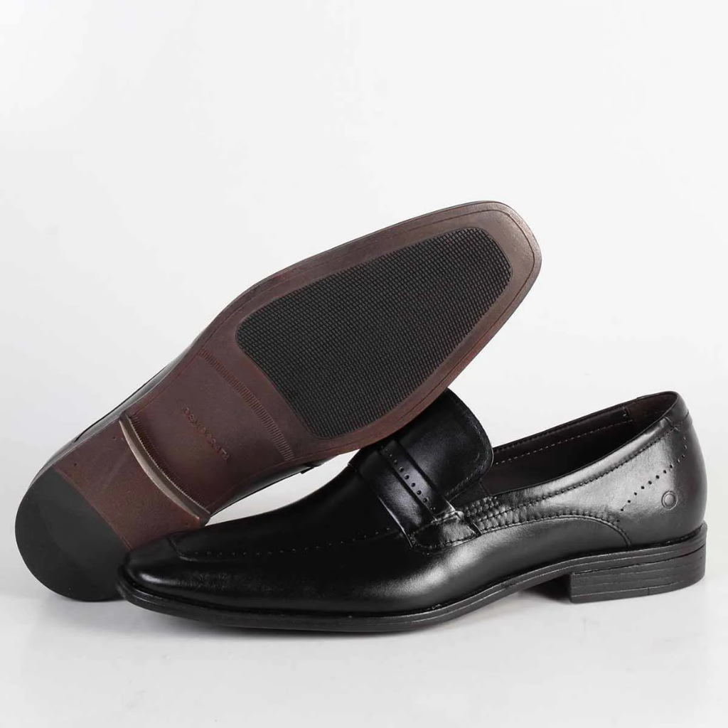 Sapato Social Preto Salto Verniz Democrata Metropolitan Vega