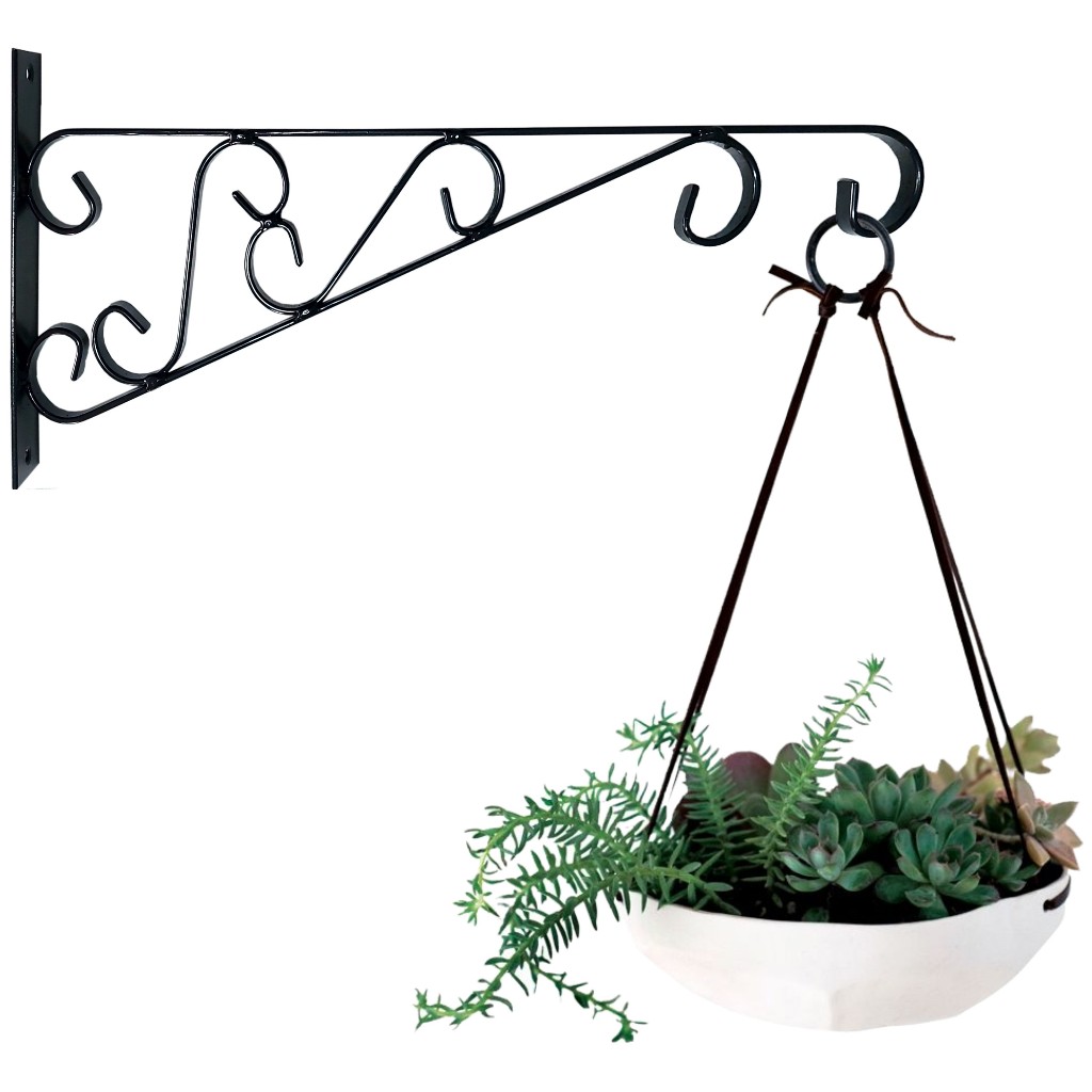 Suporte MF40 Rústico Mão Francesa ideal P/ Jardim Pendurar Plantas Flores Samambaia Xaxim Vasos em Oferta na Shopee