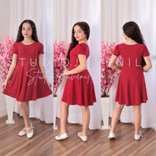 VESTIDO JUVENIL - LESSI 12 14 16 em Oferta na Shopee