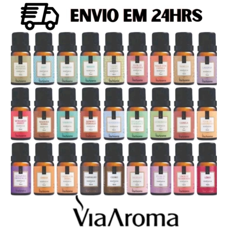 Imagem Essência Via Aroma 10ml Para Aromatizador e difusor de Ambiente Elétrico