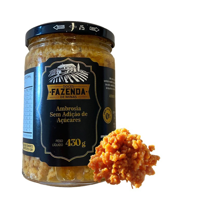 Ambrosia Diet 430g ( Sem Adição de Açúcar )Fazenda de Minas em Oferta na Shopee